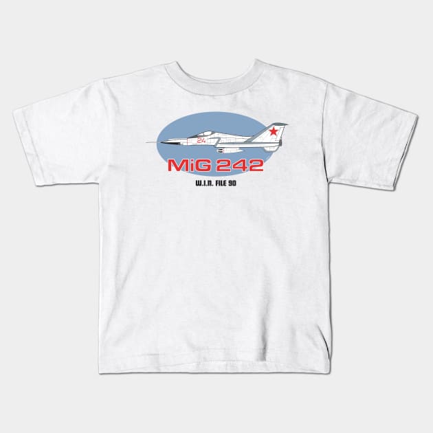 MiG-242 from 'Joe 90' Kids T-Shirt by RichardFarrell